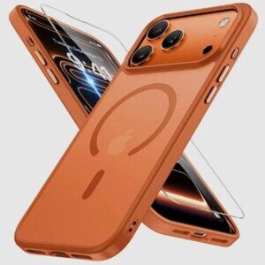 Miracase Magnetic for iPhone 17 Pro Max Case, Compatible with MagSafe, Orange